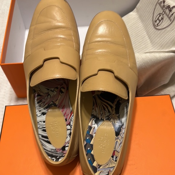 Hermes ancora loafers leather beige - Picture 7 of 10